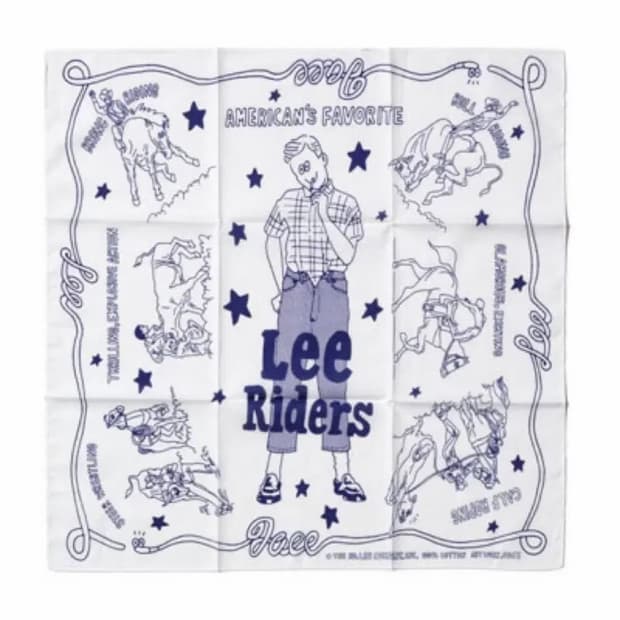 (OS) Lee 리 재팬 X 페이스 오카 일러스트 반다나