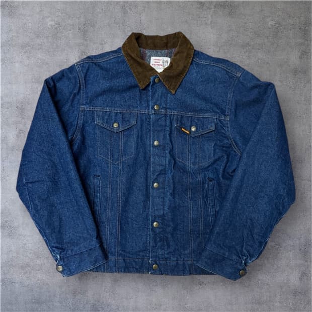 80s Saddle king 웨스턴 데님자켓