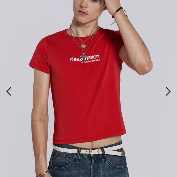 제이디드런던 Red How are you Tee