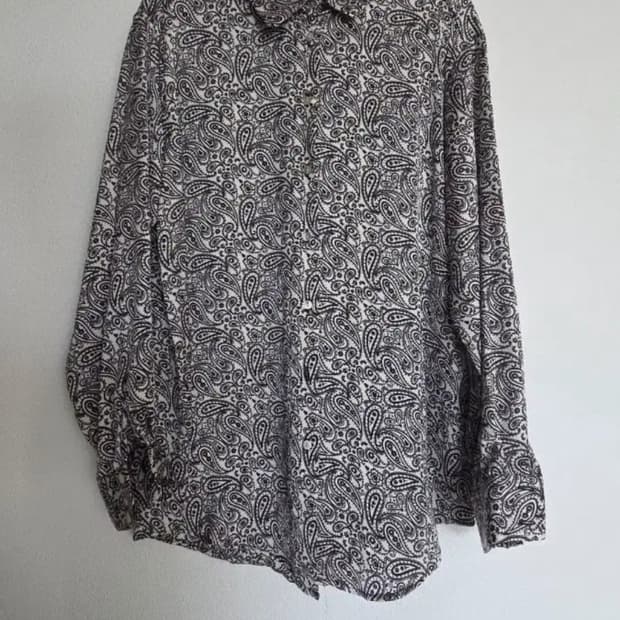 ZARA 페이즐리 패턴 셔츠 L