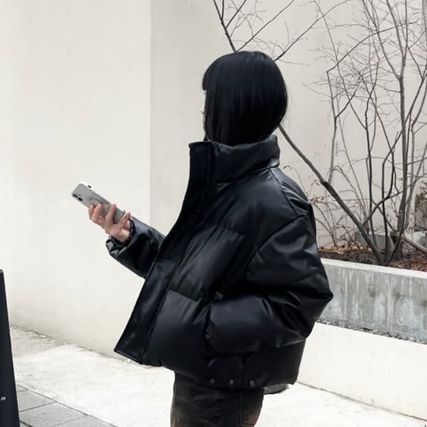 Hineck leather short padding