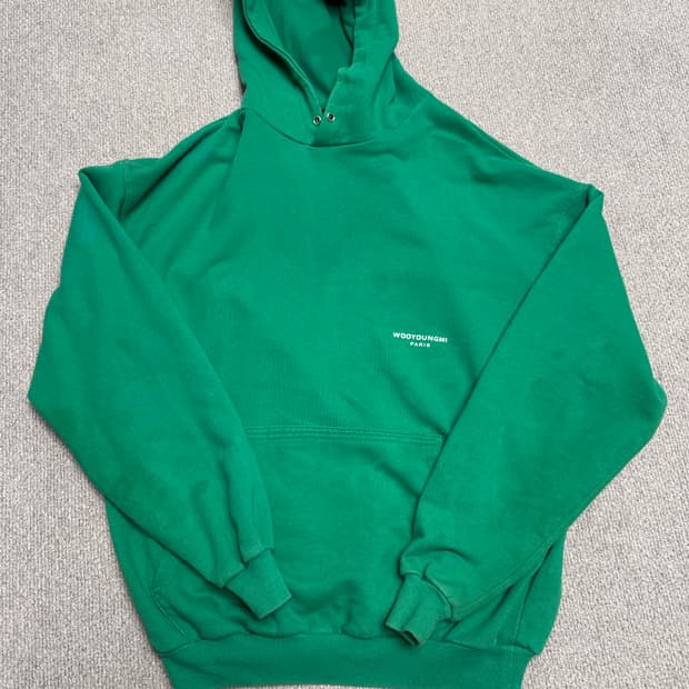 우영미 백로고 후드티(정품)