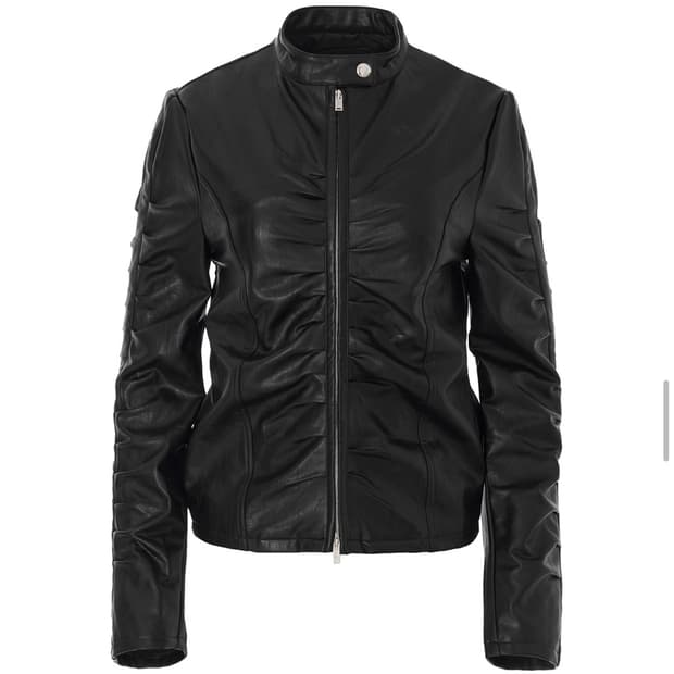 나체 셔링 레더자켓