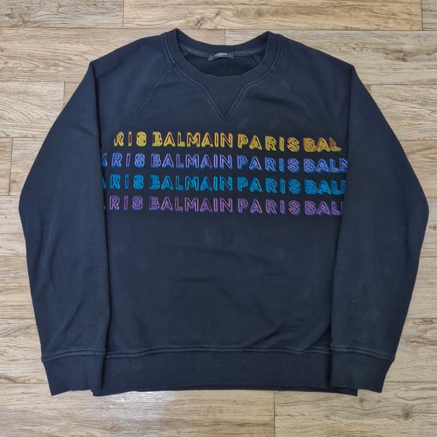 [L] 발망 크루넥 로고 스웻셔츠