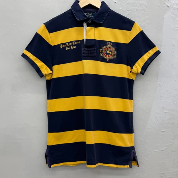 폴로 랄프로렌 00s 크라운 럭비 PK 티셔츠