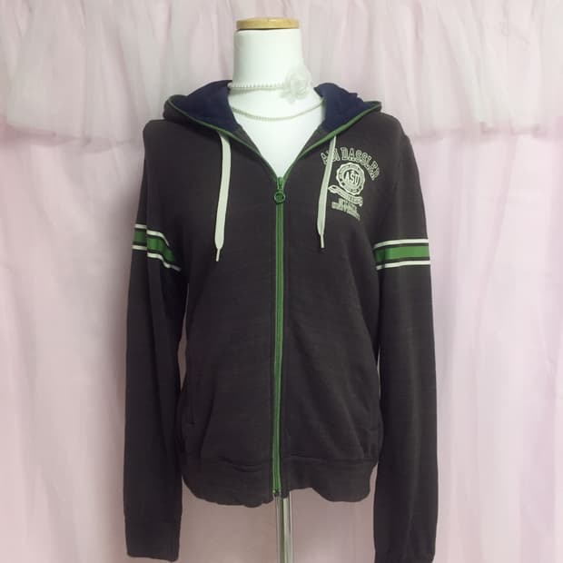 빈티지 아디다스 말차초코 후드집업