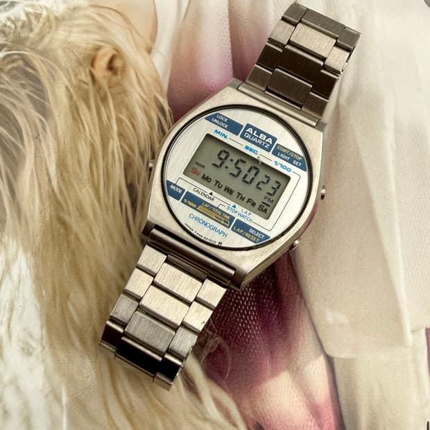 Seiko alba_1989s digital retro watch