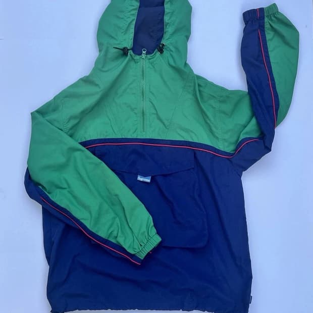 18SS 슈프림 스플릿 아노락 그린/네이비