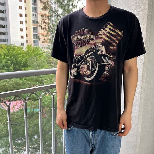 00s 빈티지 할리 데이비슨 키셔츠