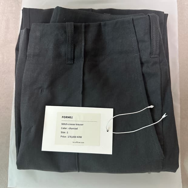 les Stitch trouser (charcoal) 1 사이즈