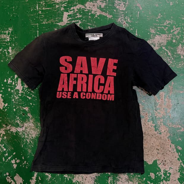 90’S Katharine hamnett half t-shirt  