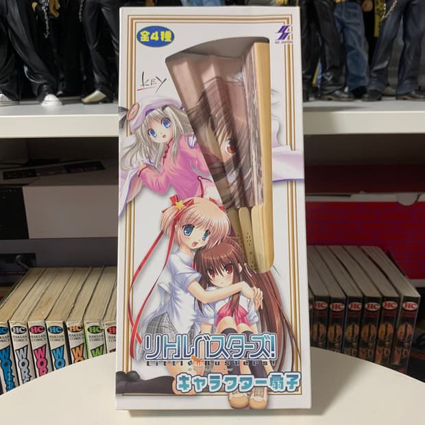 🎀 리틀 버스터즈! 캐릭터 부채 1종 단품