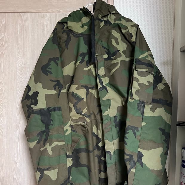 Us army 미군 ecwcs 우드랜드 고어텍스 밀리터리 자켓 바람막이