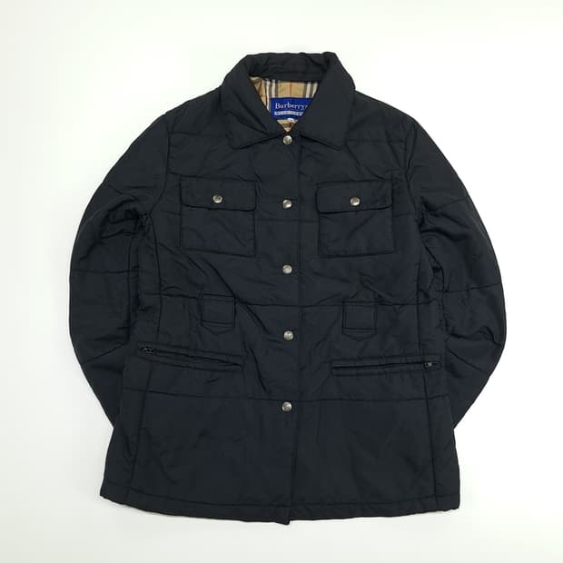 CN653W M 버버리 블루라벨 블랙 큐프라 패딩 자켓