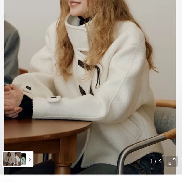 레이브 버클 디테일 하이넥 자켓