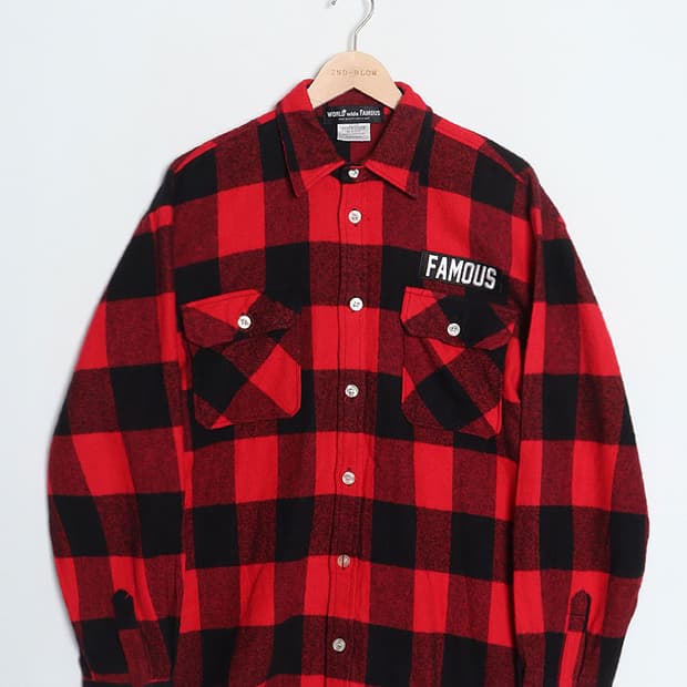  WORLD side FAMOUS BuffaloCheck Flannel