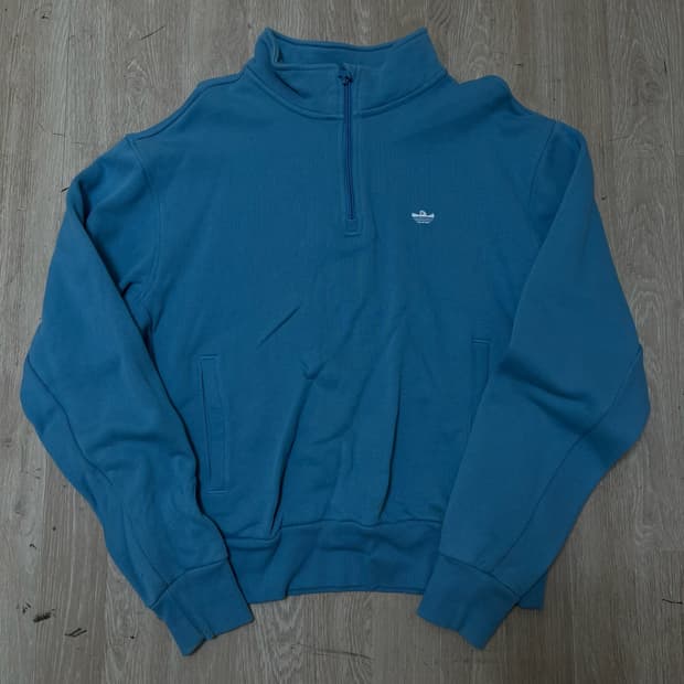 아디다스 X 마크곤잘레스 하프집업 맨투맨 [코랄 블루] M/95