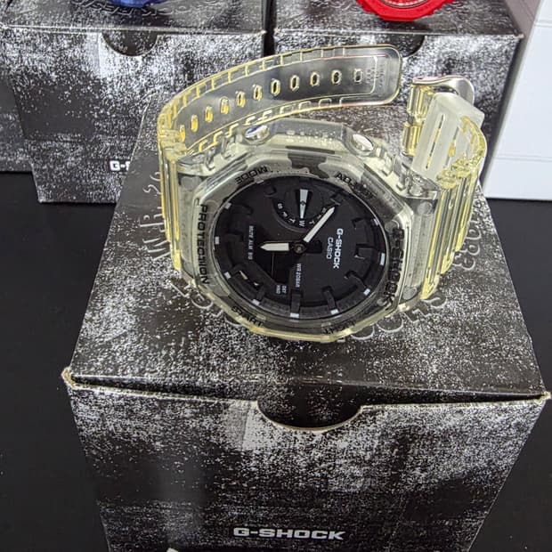 백화점판/풀셋) 지샥 GA-2100 투명 시계