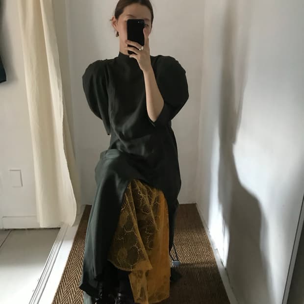 layered point dress
