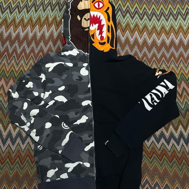 베이프 시티카모 사루 타이거 후드집업