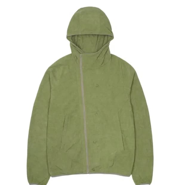 산산기어 버튼 플리스 자켓 그린 1