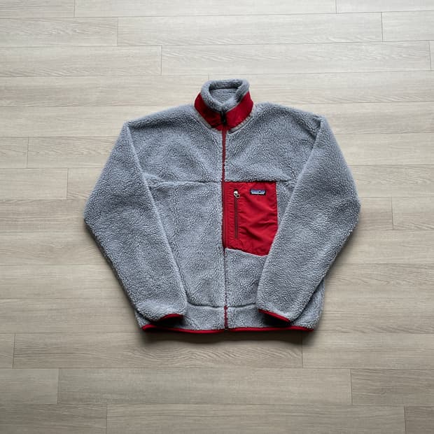 파타고니아 레트로x 그레이 레드 자켓