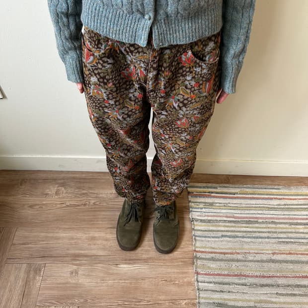 90s LEE 코듀로이 플라워 팬츠