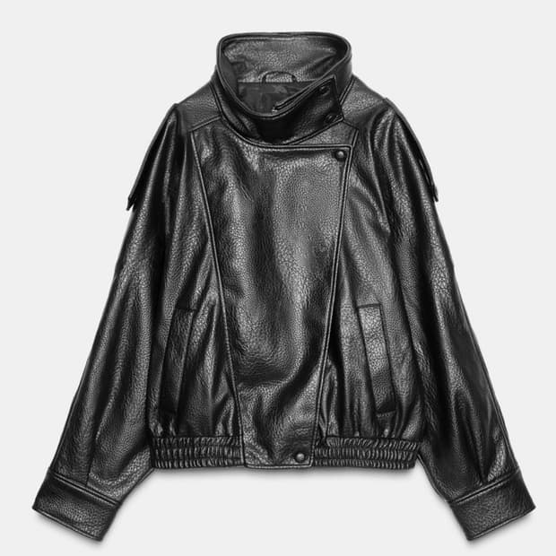ZARA fake leather jumper 