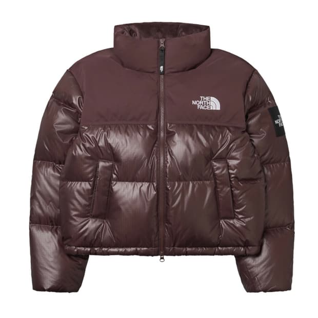 (W) 노스페이스 화이트 라벨 노벨티 눕시 다운 자켓 코코아 브라운