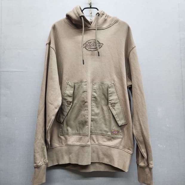 디키즈 빅로고 빈티지 카고 포켓 후드티 M(XL)