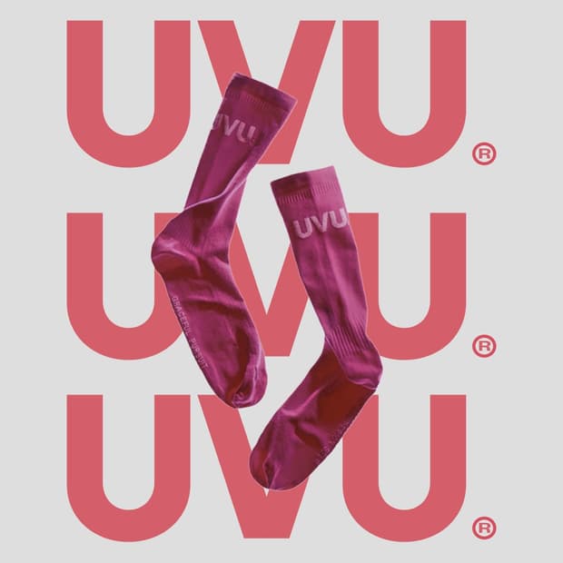UVU 양말 러닝 삭스 핑크