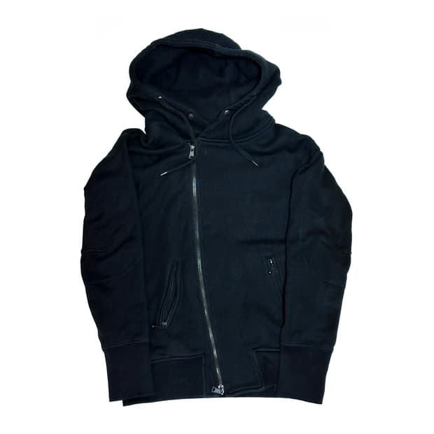 Yohji yamamoto s’yte asymmetrical zip-up