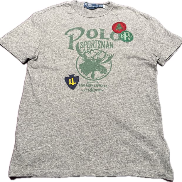 (정품) Polo Ralph Lauren 남성 클래식핏 패치워크 반팔 S