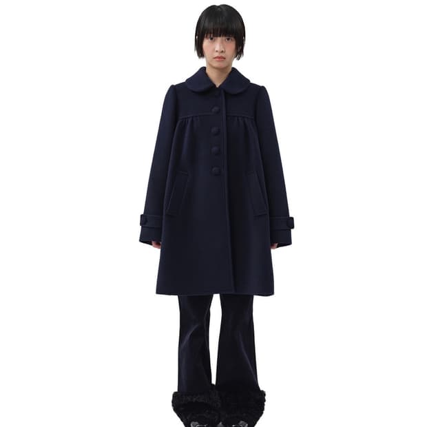 복복 걸 코트 네이비