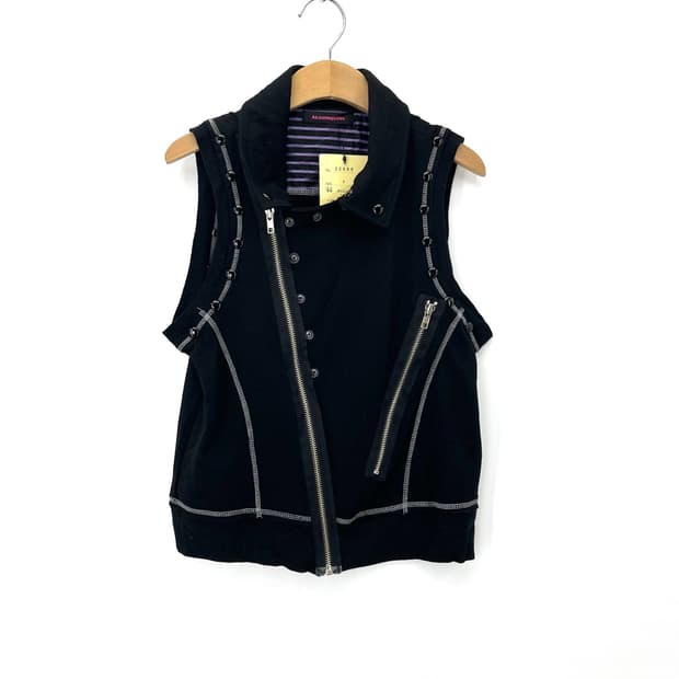 [ALGONQUINS] 알고퀸즈 펑크 본디지 집업 베스트(새상품)