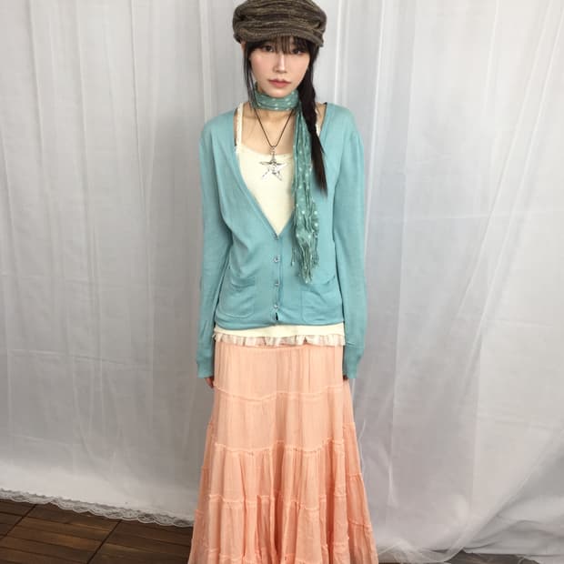'Agnes b.' Mint Knit Cardigan