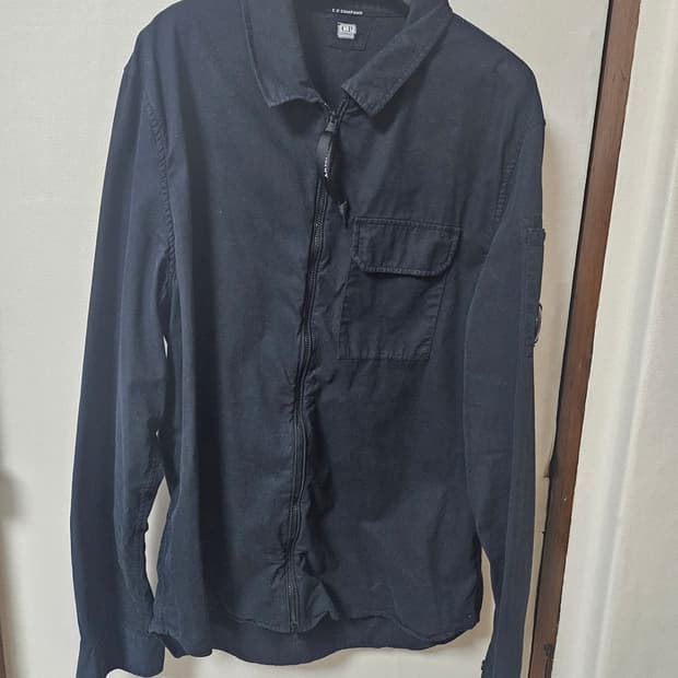 CP 컴퍼니 가먼트다잉 오버셔츠 블랙 xl(105)