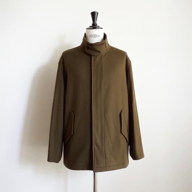 [2]코모리 펠튼 울 나일론 Zip 블루종 자켓