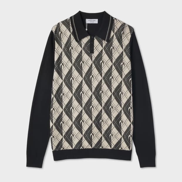 [M] 마린세르 아가일 니트 폴로 새상품