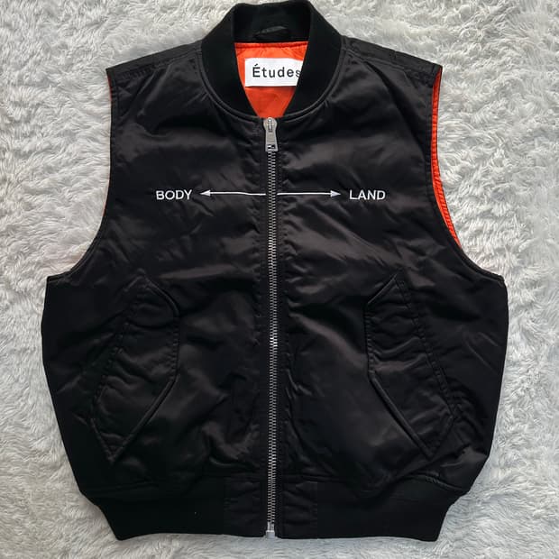 Etudes 남성 블랙 조끼 48사이즈