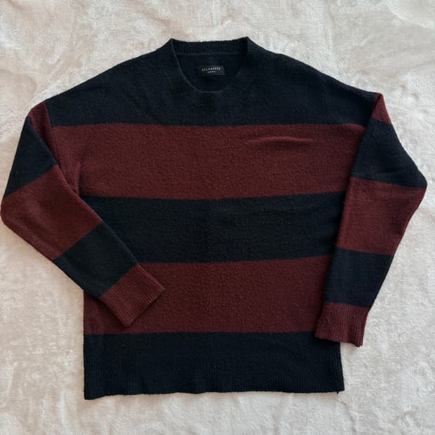 올세인츠 스트라이프 니트, M