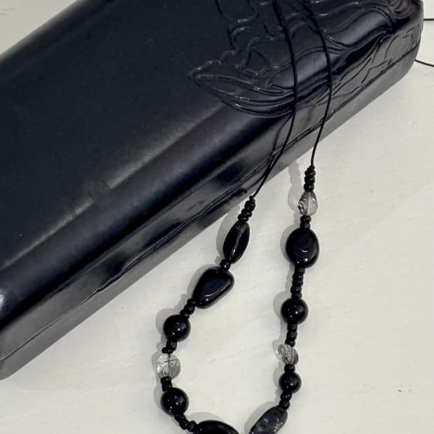 Mixed Obsidian Necklace