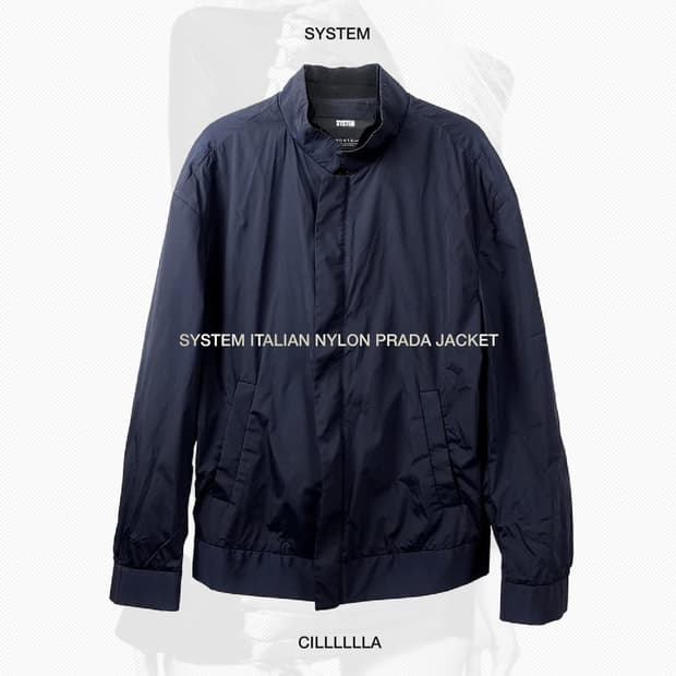 [M,95] SYSTEM 이태리 나일론 프라다 자켓
