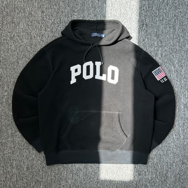 폴로 랄프로렌 스펠로고 성조기 플리스  