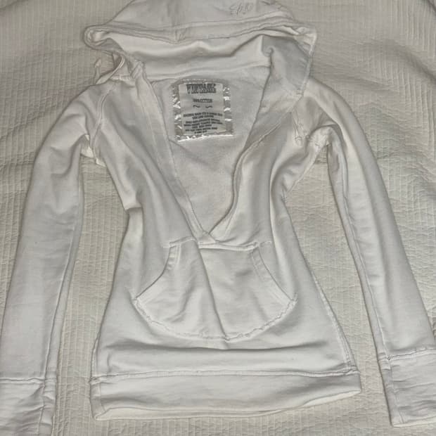 아베크롬비st y2k 후드 브이넥 롱 슬리브 원피스 긴팔 티셔츠 