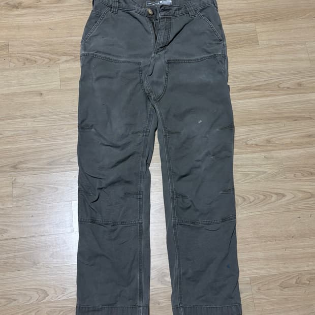 칼하트 더블니 모스그린 릴렉스드핏 31x32 빈티지