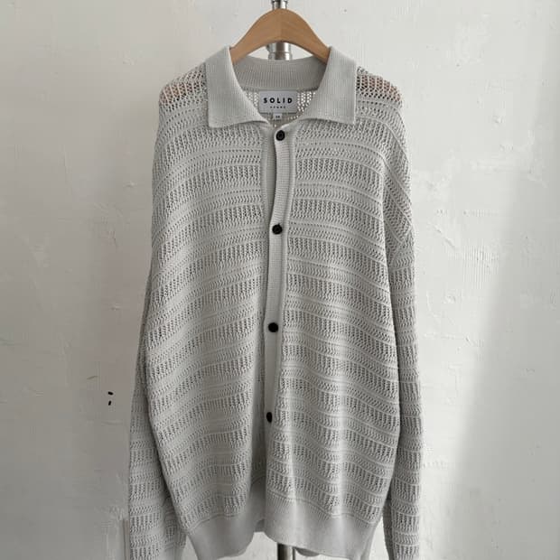 Solid Homme 솔리드옴므 23FW 크로쉐 가디건
