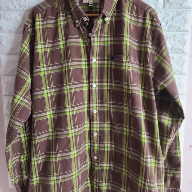 버버리 체크 남방 XL