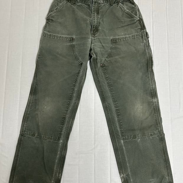 칼하트 더블니 팬츠 그린