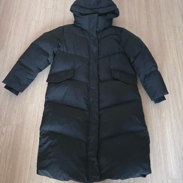 지오다노 오리털 롱패딩 